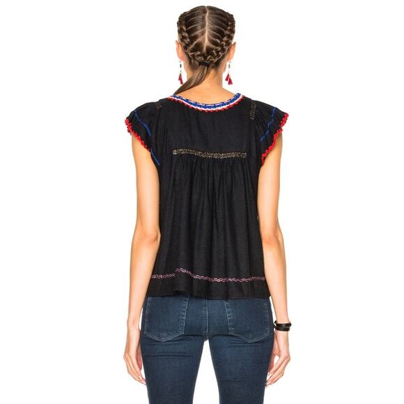 Ulla Johnson Katya Top in Midnight - Picture 4 of 16